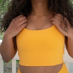 BNWT Girlfriend Collective Paloma Bra Marigold XS